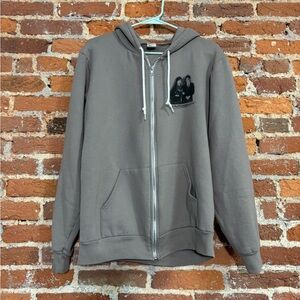 American Apparel Graphic Zipup Hoodie